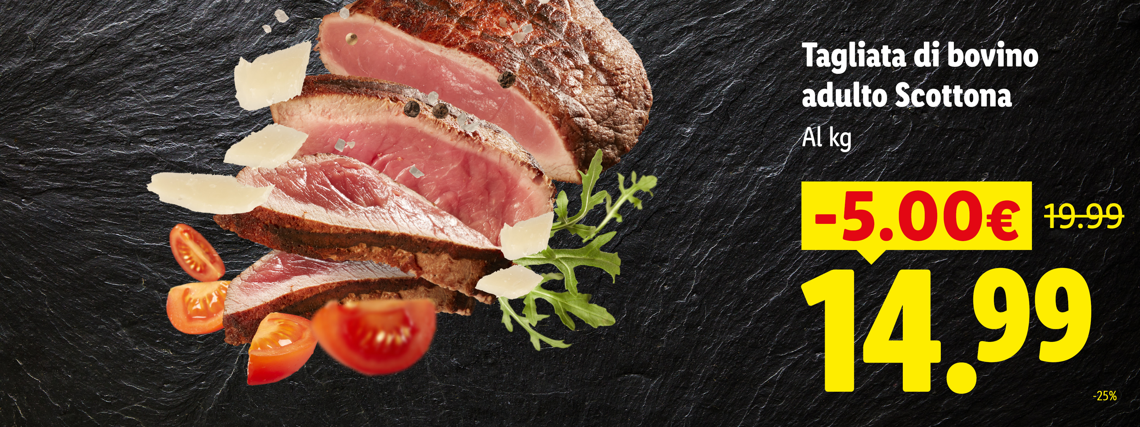 Tagliata di bovino adulto Scottona