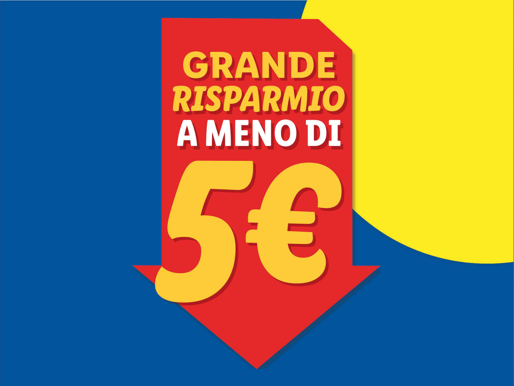 Grande risparmio a meno di 5€ 