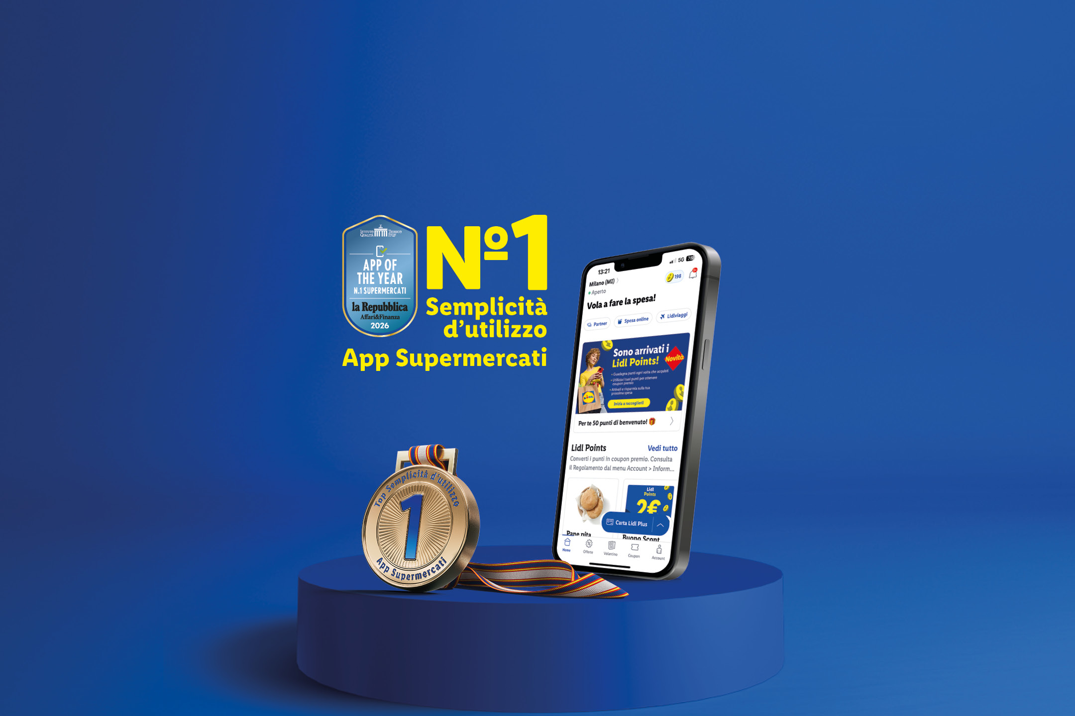 L'app del supermercato è stata premiata come App dell'Anno per la sua semplicità d'uso.